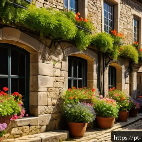 Home 33 해리포터 영화 속 장소 - A charming medieval English village street scene inspired by magical fantasy films, featuring narrow...
