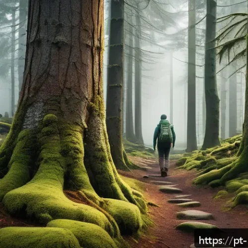 Home 17 토르 영화 속 북유럽 명소 - Enchanted Scandinavian forest scene inspired by Norwegian and Swedish national parks, dense ancient ...